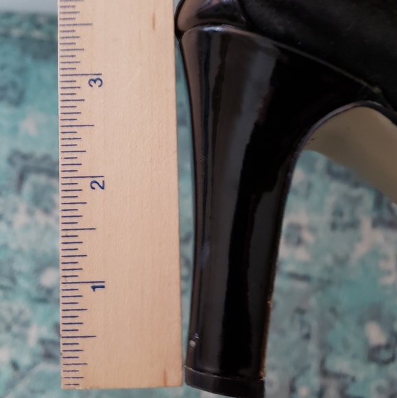 Adrienne Vittadini Suede|Patent Leather Heels - Picture 5 of 6